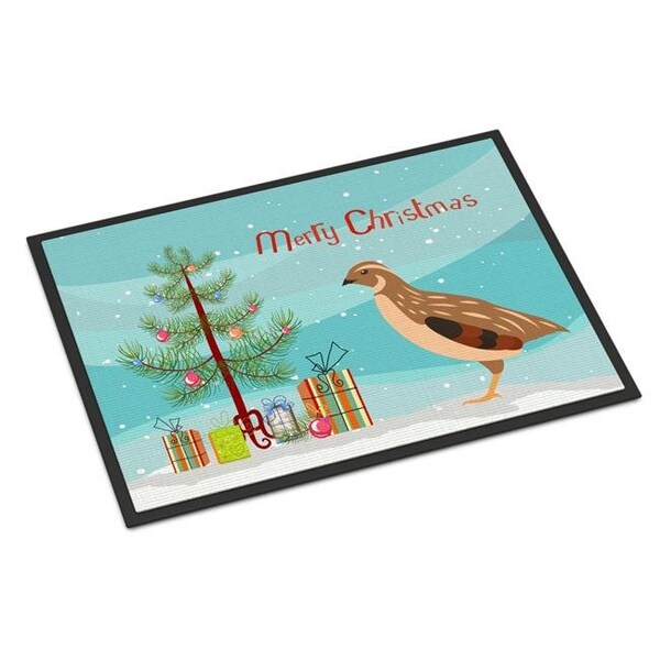 Carolines Treasures BB9322JMAT Golden Phoenix Quail Christmas Indoor or Outdoor Mat - 24 x 36 in. BB9322JMAT - main